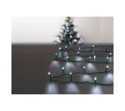 FEERIC LIGHTS AND CHRISTMAS Guirlande Et Boule De Sapin^ Guirlande Lumineuse Exterieur 30 M 300 Led Blanc Froid Et 8 Jeux De Lumiere