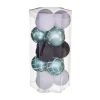 FEERIC LIGHTS AND CHRISTMAS Guirlande Et Boule De Sapin^ Déco De Sapin Lot De 15 Boules De Noël D 5 Cm - Vert Et Neige