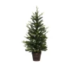 FEERIC LIGHTS AND CHRISTMAS Sapin Et Accessoire^ Sapin De Noël Artificiel Vert Qualite Premium Avec Son Pot Cuivre H 100 Cm