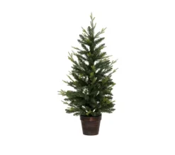 FEERIC LIGHTS AND CHRISTMAS Sapin Et Accessoire^ Sapin De Noël Artificiel Vert Qualite Premium Avec Son Pot Cuivre H 100 Cm