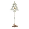 FEERIC LIGHTS AND CHRISTMAS Guirlande Et Boule De Sapin^ Guirlande De Noël Sujet En Bois Avec Clochette Doree L 150 Cm