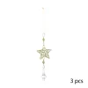 FEERIC LIGHTS AND CHRISTMAS Guirlande Et Boule De Sapin^ Sujet De Noël A Suspendre Lot De 3 Formes En Metal Ajoure H 24 Cm