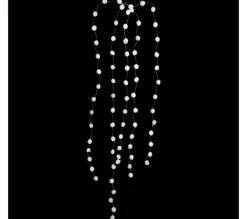 FEERIC LIGHTS AND CHRISTMAS Guirlande Et Boule De Sapin^ Guirlande De Noël Fils Boules - 130 Cm - Blanc