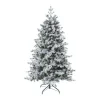 FEERIC LIGHTS AND CHRISTMAS Sapin Et Accessoire^ Sapin De Noël Artificiel Vert Floque Enneige Qualite Premium H 210 Cm