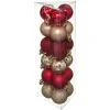 FEERIC LIGHTS AND CHRISTMAS Guirlande Et Boule De Sapin^ Kit Décoration Pour Sapin De Noël - 18 Pieces - Rouge Et Or