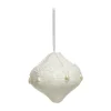 FEERIC LIGHTS AND CHRISTMAS Guirlande Et Boule De Sapin^ Sujet De Noël A Suspendre Forme En Dentelle Et Perles D 8 Cm