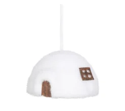 FEERIC LIGHTS AND CHRISTMAS Guirlande Et Boule De Sapin^ Décoration Sujet De Noël Igloo Neige Et Paillete D 10 Cm Un Noël Kinfolk