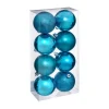 FEERIC LIGHTS AND CHRISTMAS Guirlande Et Boule De Sapin^ Déco De Sapin Lot De 8 Boules De Noël D 7 Cm - Turquoise