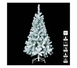 FEERIC LIGHTS AND CHRISTMAS Sapin Et Accessoire^ Sapin De Noël Artificiel Vert Floque Enneige H 150 Cm