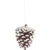 FEERIC LIGHTS AND CHRISTMAS Guirlande Et Boule De Sapin^ Sujet De Noël A Suspendre Pomme De Pin Floquee D 8 Cm