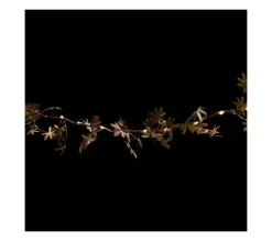 FEERIC LIGHTS AND CHRISTMAS Guirlande Et Boule De Sapin^ Guirlande Lumineuse Avec Déco 25 Led Blanc Chaud L 240 Cm
