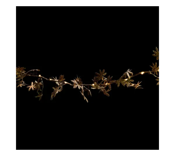 FEERIC LIGHTS AND CHRISTMAS Guirlande Et Boule De Sapin^ Guirlande Lumineuse Avec Déco 25 Led Blanc Chaud L 240 Cm