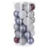 FEERIC LIGHTS AND CHRISTMAS Guirlande Et Boule De Sapin^ Kit Décoration Pour Sapin De Noël - 30 Pieces - Bleu, Rouge Et Blanc