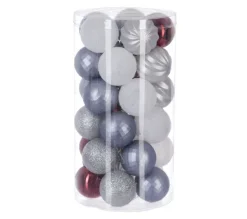 FEERIC LIGHTS AND CHRISTMAS Guirlande Et Boule De Sapin^ Kit Décoration Pour Sapin De Noël - 30 Pieces - Bleu, Rouge Et Blanc