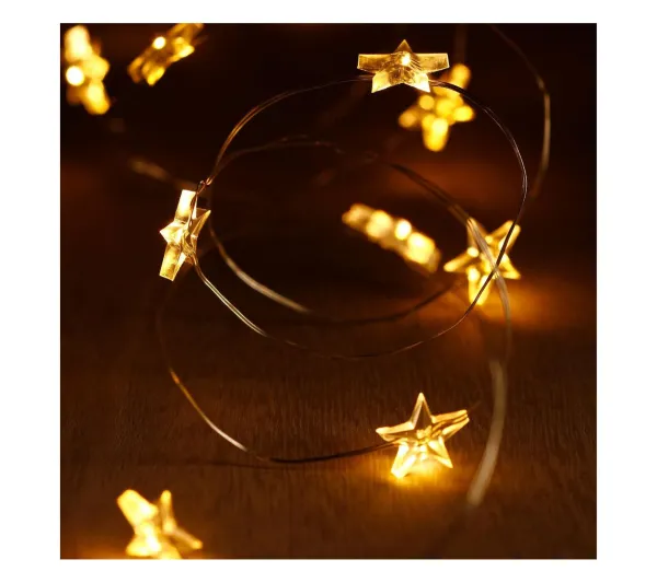 FEERIC LIGHTS AND CHRISTMAS Guirlande Et Boule De Sapin^ Guirlande Lumineuse Interieur 20 Led Déco Sur 1.90 Metres