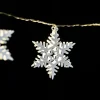 FEERIC LIGHTS AND CHRISTMAS Guirlande Et Boule De Sapin^ Guirlande Interieure De Noël Led Toile Xmas - L. 135 Cm - Blanc