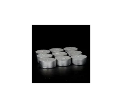 Discount FEERIC LIGHTS AND CHRISTMAS Lot De 9 Bougies Chauffe Plat Blanc Paillete D 3.8 Cm