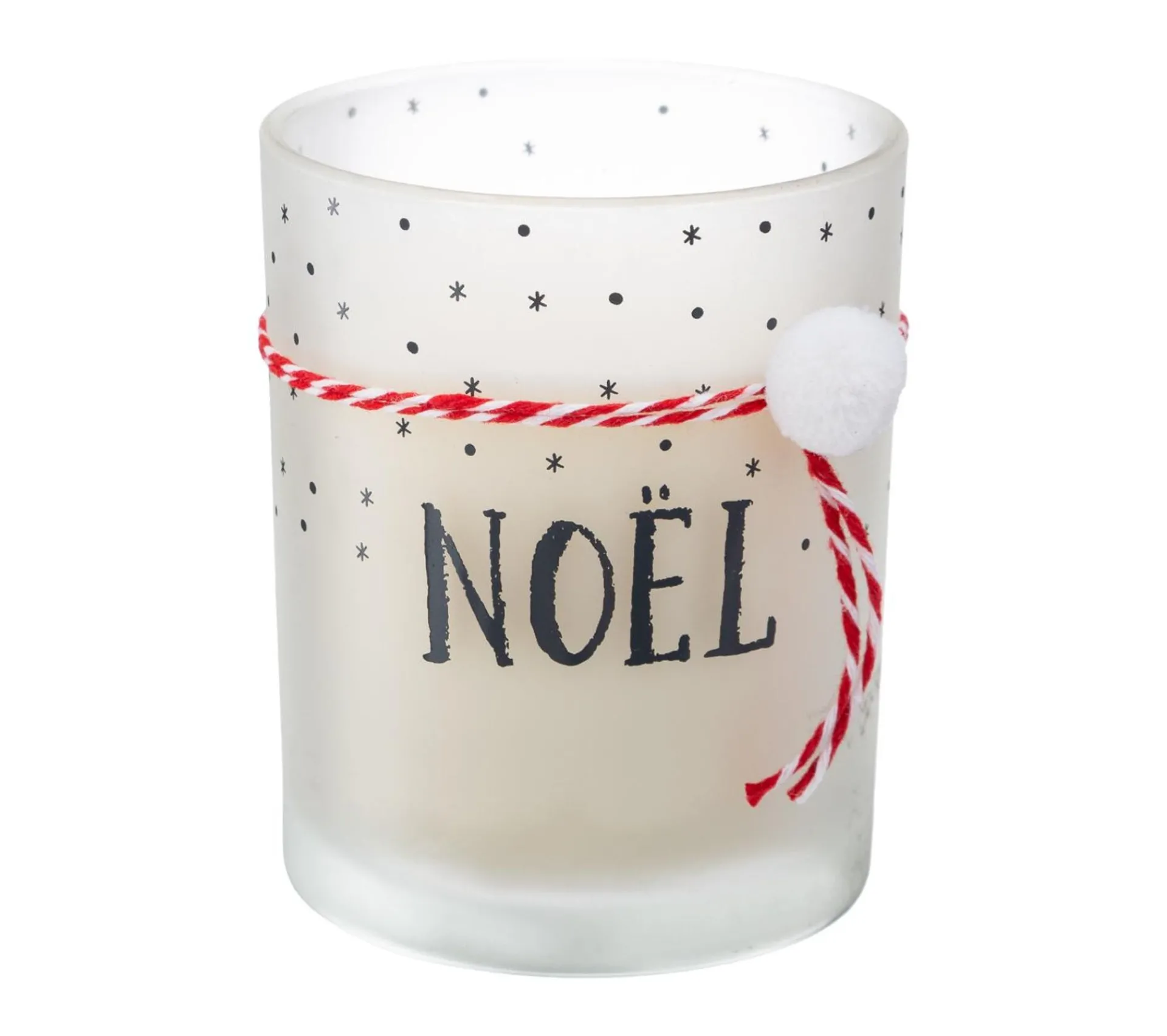 Best Sale FEERIC LIGHTS AND CHRISTMAS Bougie Dans Photophore En Verre Décore 185 G