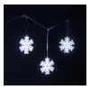 Hot FEERIC LIGHTS AND CHRISTMAS Déco Lumineuse De Noël Rideau Scintillant Exterieur 3 Flocons 147 Blanc Froid