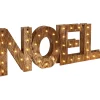 Hot FEERIC LIGHTS AND CHRISTMAS Déco De Noël En Bois Lumineux 41 Led Blanc Chaud 44 X 15 Cm