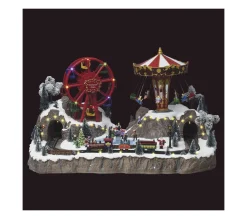 New FEERIC LIGHTS AND CHRISTMAS Village De Noël Lumineux, Anime Et Musical Grande Fete Foraine