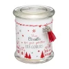 Discount FEERIC LIGHTS AND CHRISTMAS Bougie Parfumee Pot En Verre Imprime Avec Déco