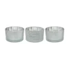 Store FEERIC LIGHTS AND CHRISTMAS Lot De 3 Bougeoirs Photophores En Verre Décore D 5 Cm