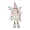Shop FEERIC LIGHTS AND CHRISTMAS Déco De Noël Poupee Ange Rose En Jupe Etoilee Et Bonnet H 42 Cm