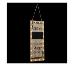 Online FEERIC LIGHTS AND CHRISTMAS Pancarte "Décompte Jour" Lumineuse 22 Led Blanc Chaud H 55 Cm