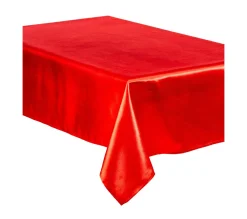 Outlet FEERIC LIGHTS AND CHRISTMAS Nappe Satin Rouge 140 X 240 Cm