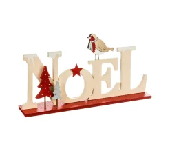 Best FEERIC LIGHTS AND CHRISTMAS Décoration A Poser Noël Lettres En Bois 22.5 X 11.5 Cm Comptoir De Noël