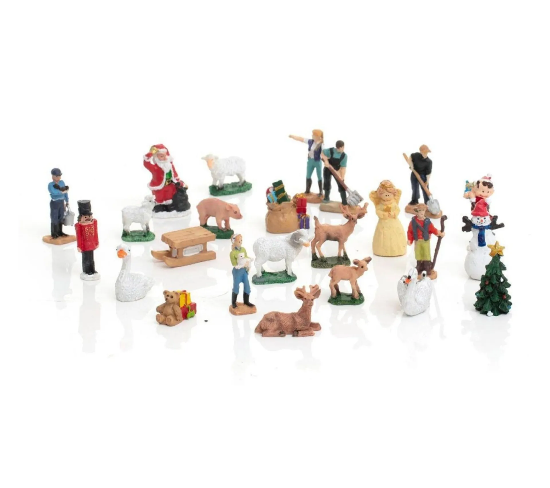 Best Sale FEERIC LIGHTS AND CHRISTMAS Accessoires Village De Noël Calendrier De L'Avent 24 Santons