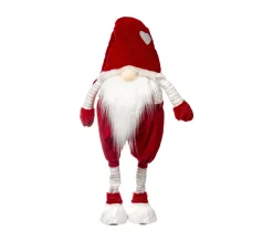 Best FEERIC LIGHTS AND CHRISTMAS Grand Pere Noël Scandinave Rouge Et Blanc H 125 Cm