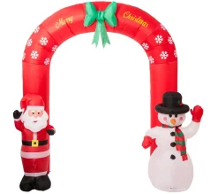 Hot FEERIC LIGHTS AND CHRISTMAS Automate Gonflable Arche De Noël H 240 Cm