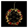 New FEERIC LIGHTS AND CHRISTMAS Pele-Mele Lumineux En Metal 20 Led Blanc Chaud D 28 Cm