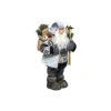 Best Sale FEERIC LIGHTS AND CHRISTMAS Pere Noël Traditionnel Skieur H 30 Cm