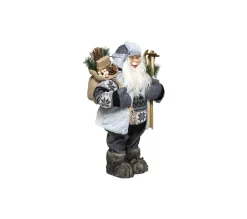 Best Sale FEERIC LIGHTS AND CHRISTMAS Pere Noël Traditionnel Skieur H 30 Cm