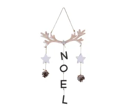 Flash Sale FEERIC LIGHTS AND CHRISTMAS Déco De Noël En Bois A Suspendre H 52 Cm