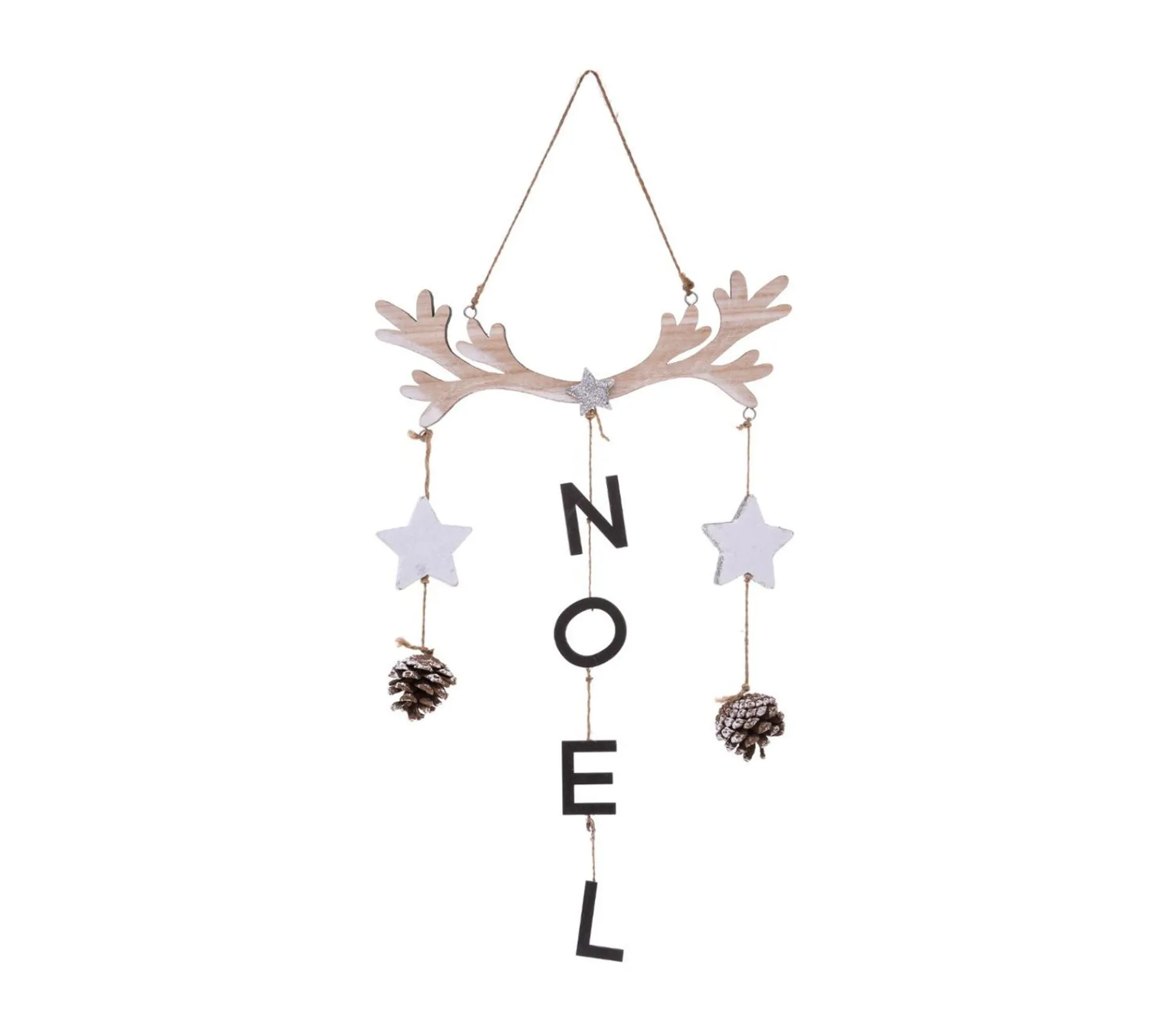 Flash Sale FEERIC LIGHTS AND CHRISTMAS Déco De Noël En Bois A Suspendre H 52 Cm