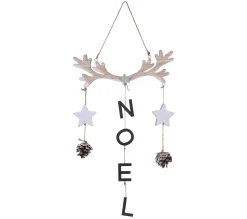 Flash Sale FEERIC LIGHTS AND CHRISTMAS Déco De Noël En Bois A Suspendre H 52 Cm