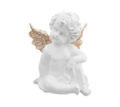 Outlet FEERIC LIGHTS AND CHRISTMAS Déco De Noël Petit Ange Blanc En Resine 8.5 X 11 Cm
