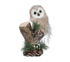 Hot FEERIC LIGHTS AND CHRISTMAS Déco De Noël Hibou Sur Une Branche H 30 Cm