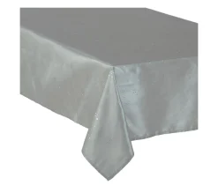 Hot FEERIC LIGHTS AND CHRISTMAS Nappe Taffetas Satin Argent 140 X 360 Cm