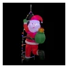 Clearance FEERIC LIGHTS AND CHRISTMAS Déco Gonflable Pere Noël Grimpeur Sur Echelle 30 Led Multicolore H 150 Cm