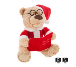 Fashion FEERIC LIGHTS AND CHRISTMAS Automate Peluche Ours Raconte Une Histoire Et Bouge
