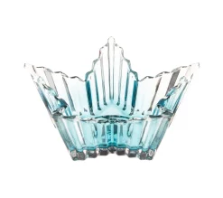 Store FEERIC LIGHTS AND CHRISTMAS Bougeoir Photophore Etoile En Verre Strie