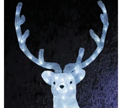 Online FEERIC LIGHTS AND CHRISTMAS Renne Lumineux 119 Cm Blanc Froid 200 Led - Blanc Froid