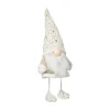 Shop FEERIC LIGHTS AND CHRISTMAS Pere Noël Scandinave Blanc Et Dore H 40 Cm