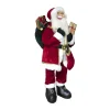 Hot FEERIC LIGHTS AND CHRISTMAS Grand Pere Noël Traditionnel Rouge Et Blanc H 180 Cm