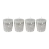 Online FEERIC LIGHTS AND CHRISTMAS Lot De 4 Bougies Votive Argent Etoiles Et Paillettes D 4 Cm